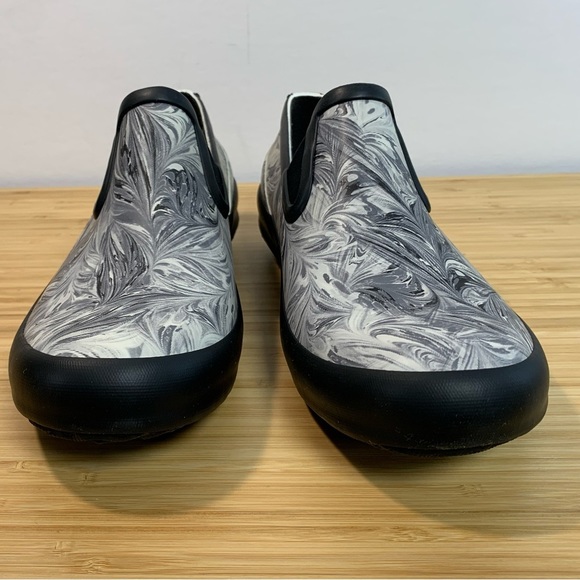 Bogs Womens 7 Patch Slip Marble Gray Black Bloom 78843-020 - Picture 5 of 6